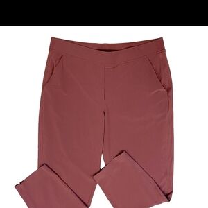 32 Degrees Cool Women's Mid Rise Ankle Pant Mauve And Mint - XL